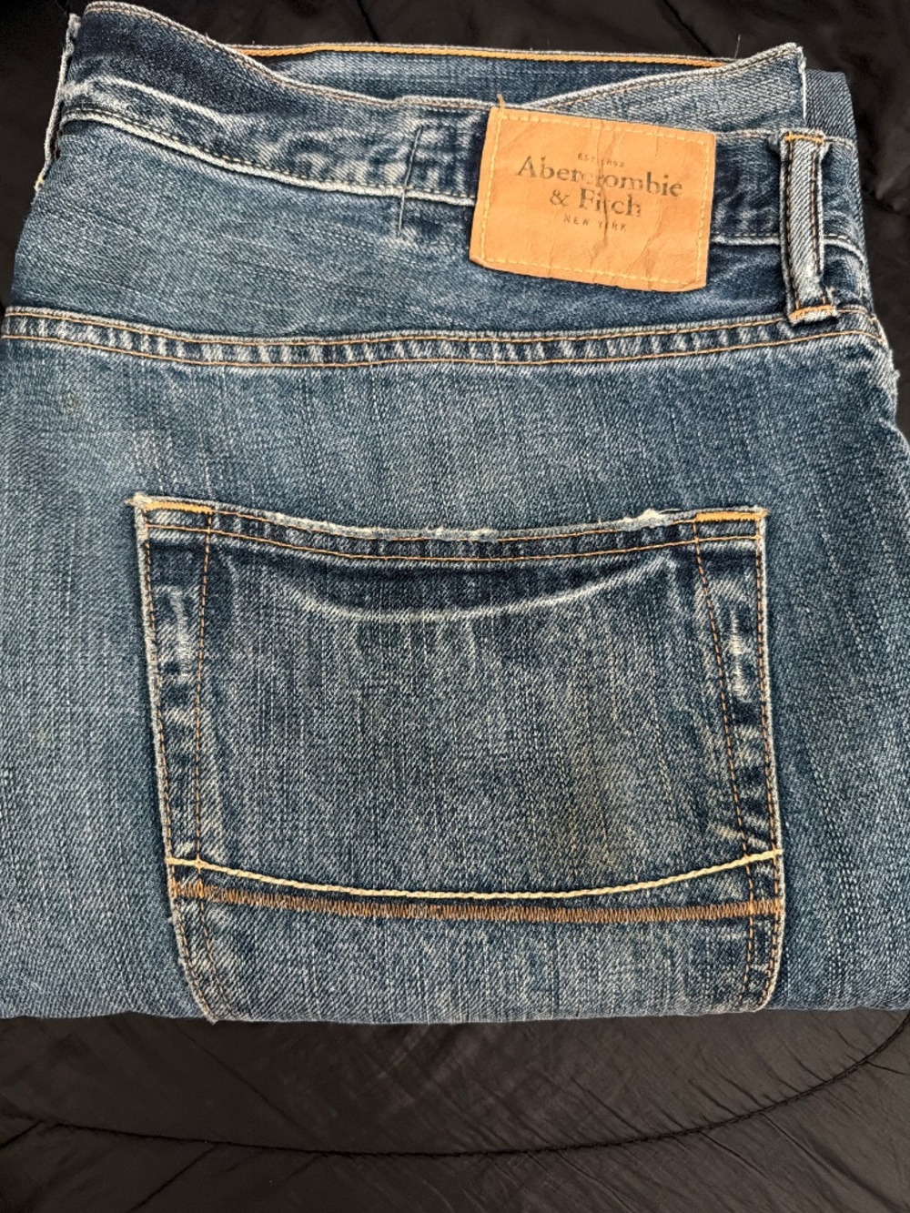 Abercrombie & Fitch Men’s Jeans 34x34 Button Fly Distressed